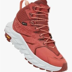 Hoka One One Women's Athletic Shoes in Maroon and Coral